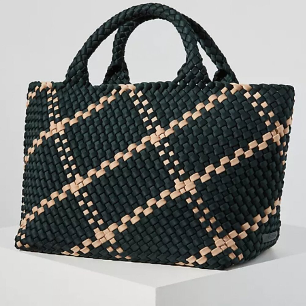 NAGHEDI NYC Large St. Barth Black and Gold Tote